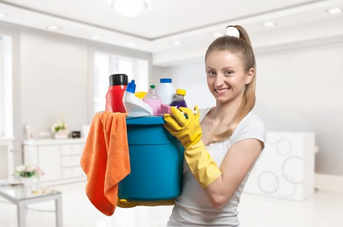 Charity donation partnership for reusable household items from property cleaning jobs